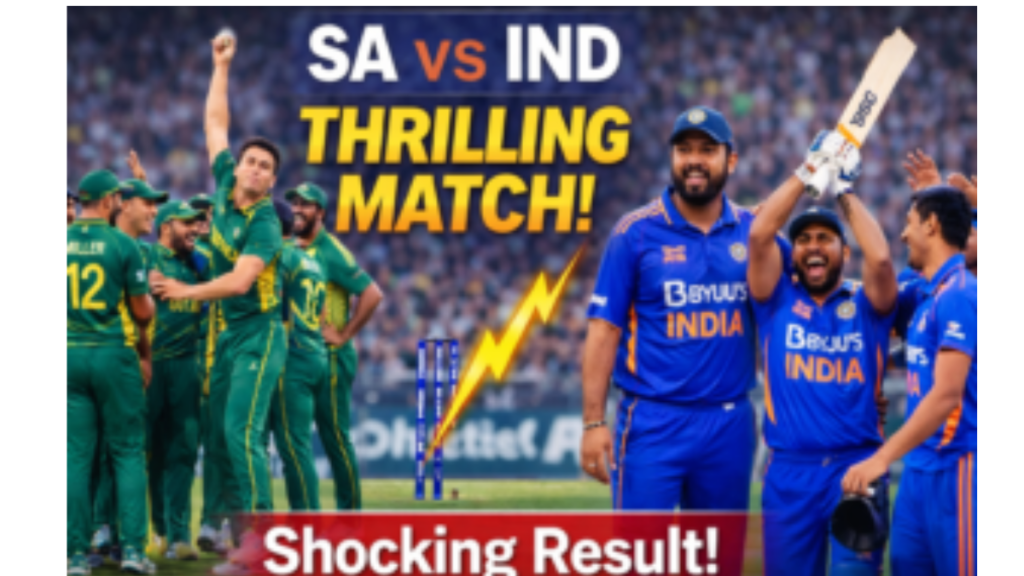 India vs South Africa thrilling cricket match highlights 2026 shocking result