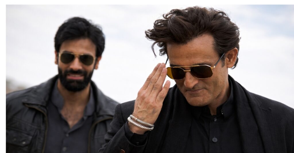 Akshay Khanna Dhurandhar movie stylish look with co-actor