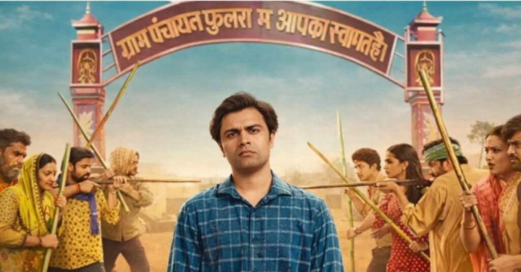 Panchayat Season 4 drama scene in Phulera village with supporting characters