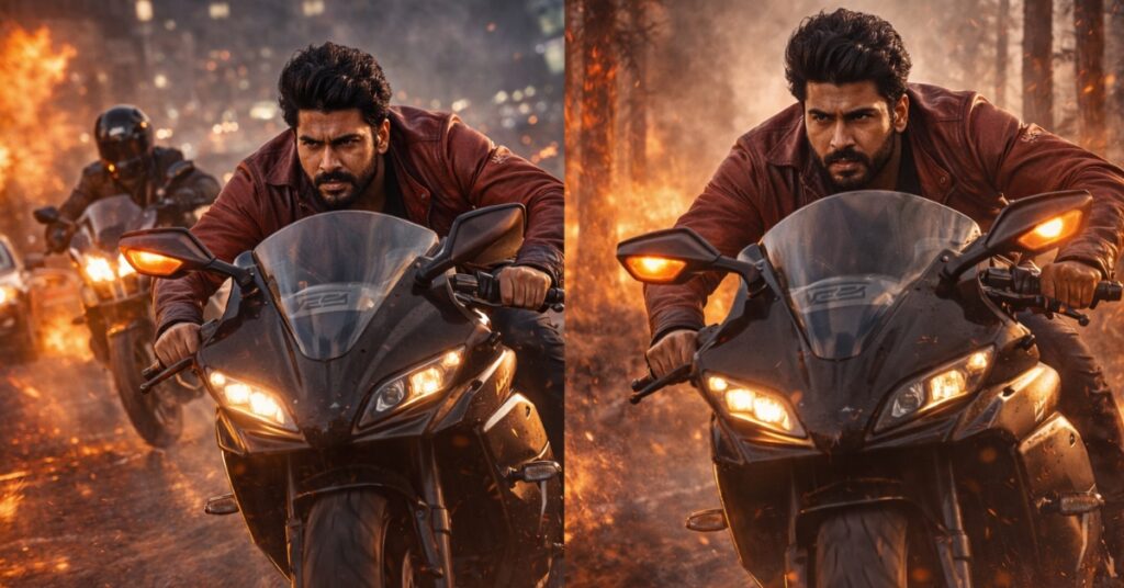 Biker Movie 2026 bike racing action scene