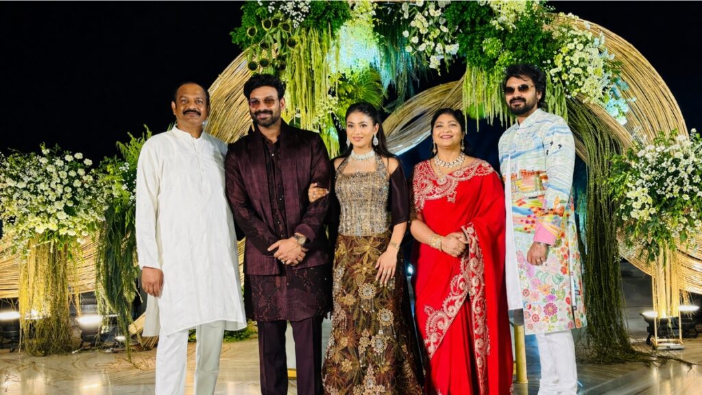 Bellamkonda Sai Srinivas and Kavya Reddy grand reception Hyderabad May 2026