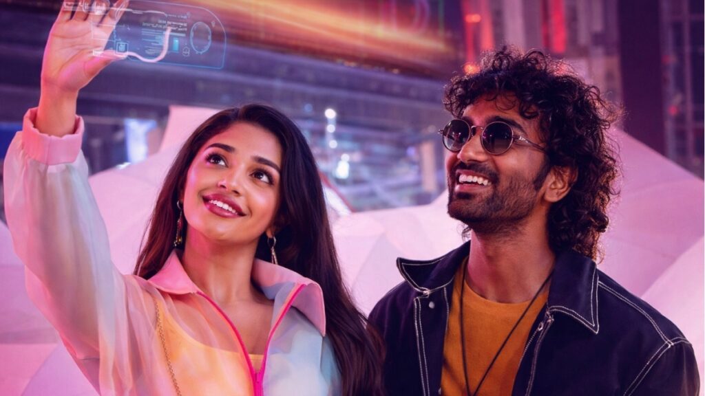 Love Insurance Kompany Review 2026 romantic scene with hologram technology