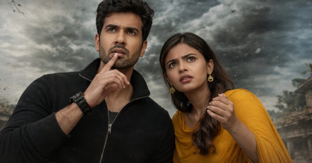 Raakaasa 2026 movie cave scene with torch horror thriller