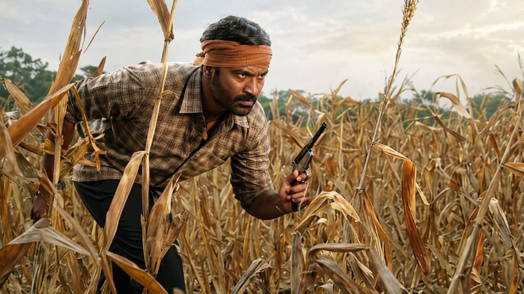 Dhanush Kara movie field scene horizontal HD still